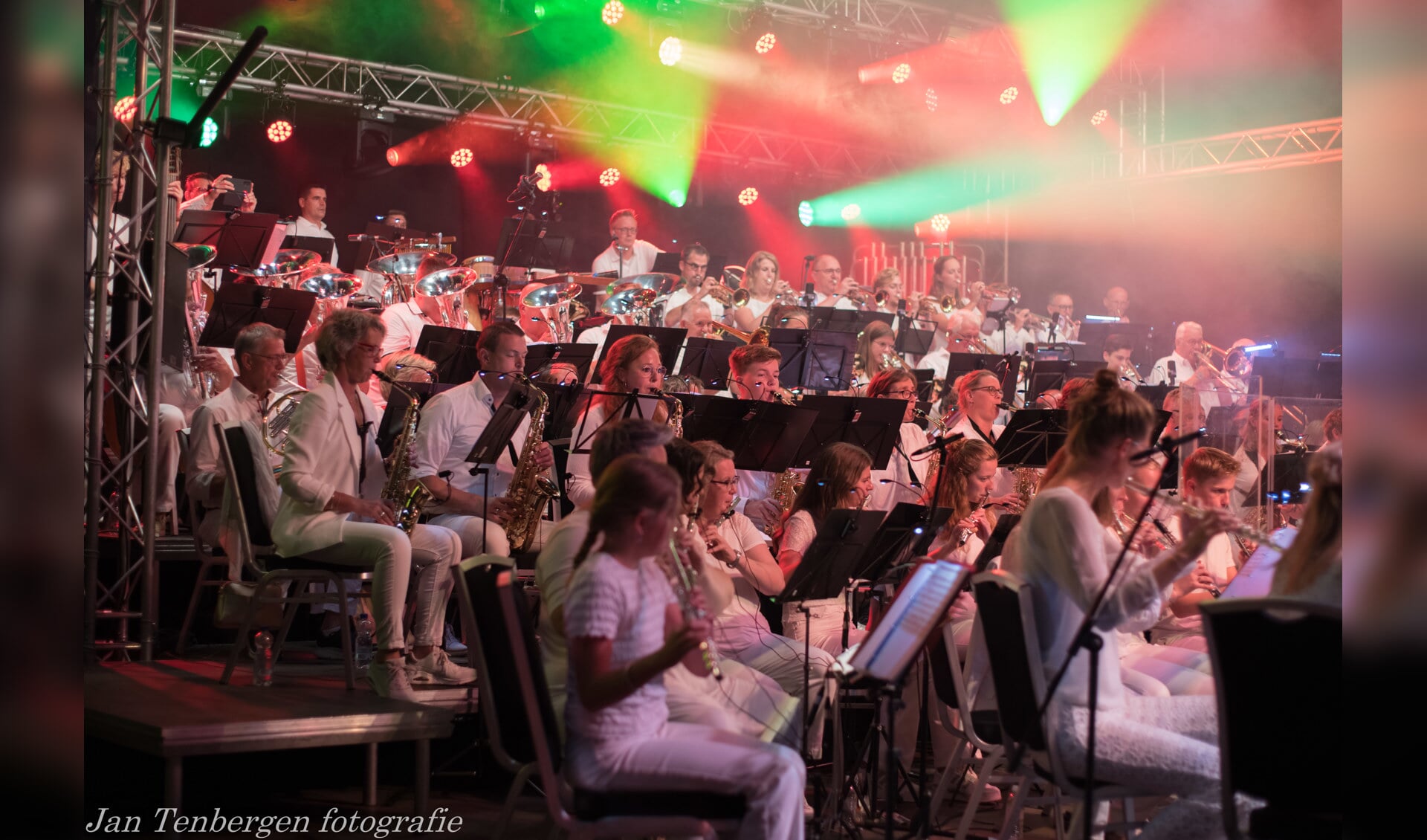 Het harmonieorkest van Excelsior. Foto: Jan Tenbergen