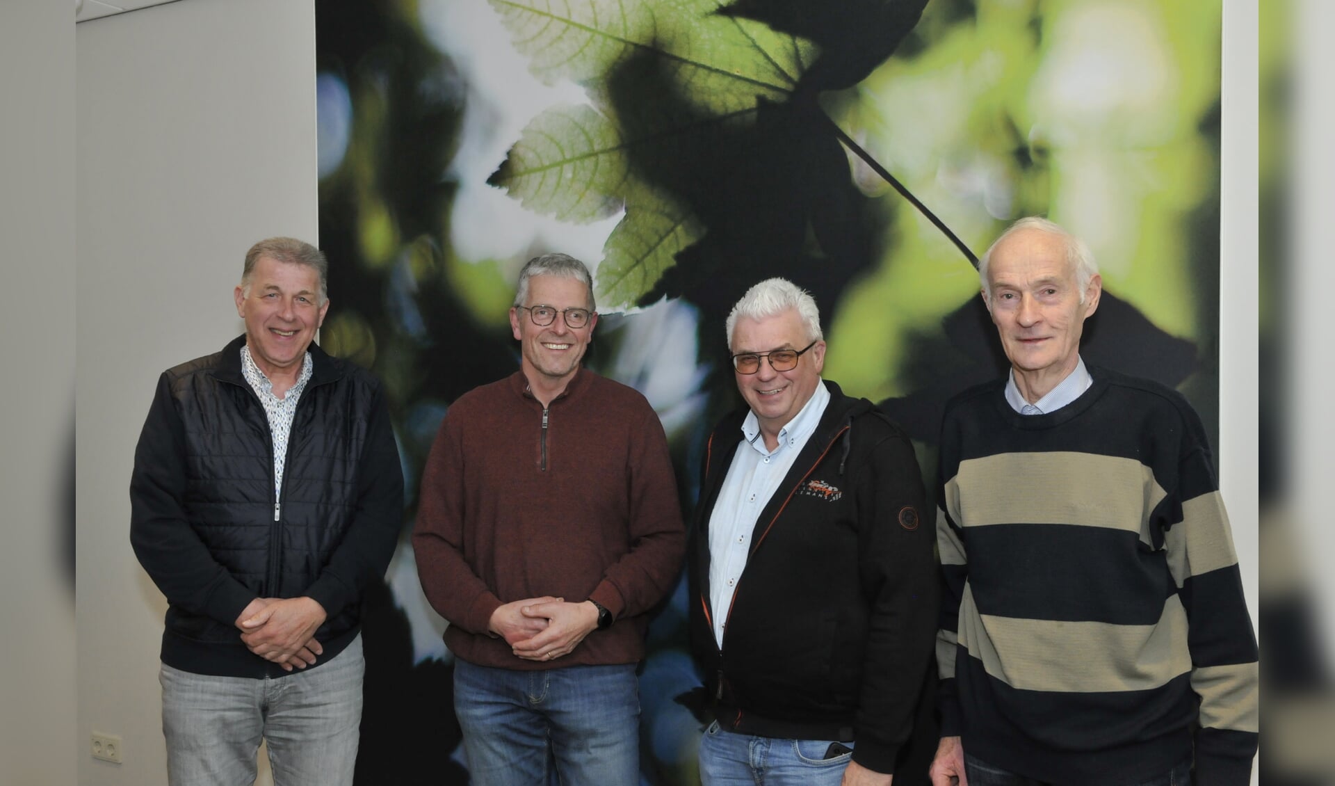 V.l.n.r. Marcel Eekelder, Mario Navis, Frank Smit en Wim Abbink. Foto: Bert van Asselt