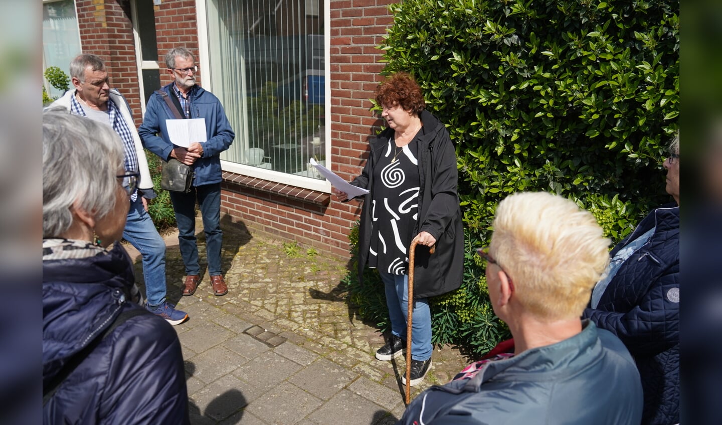 Lucie Siemes vertelt over haar familie, de Fuldauers aan de Grensstraat. Foto: Frank Vinkenvleugel

