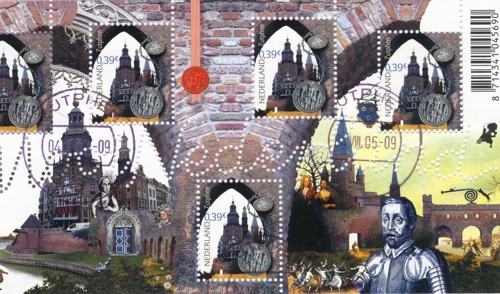 Zutphen, postzegelvel. Foto: Kees Samuels