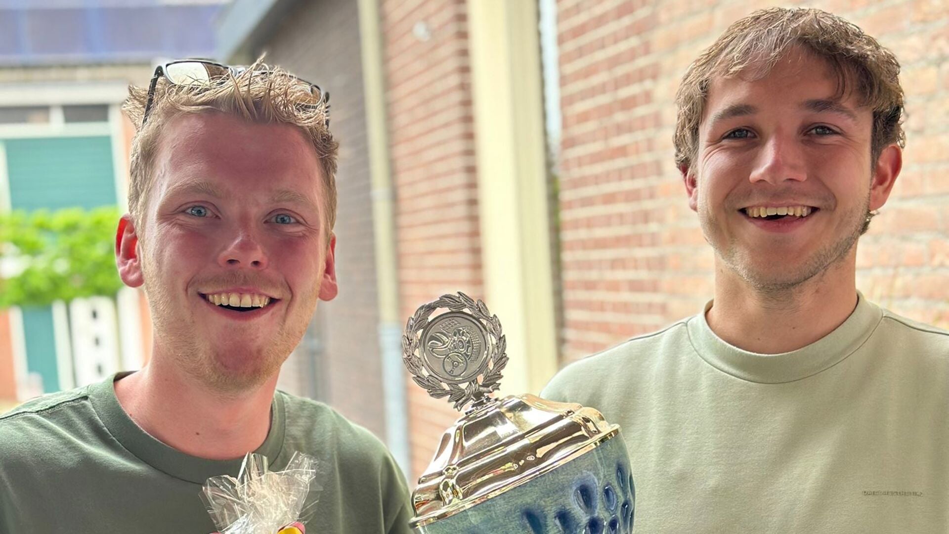 Stijn Krabben en Tjerk Koldeweij winnen de vijfde editie van Harreveld on Wheels. Foto: Ronald Hummelink