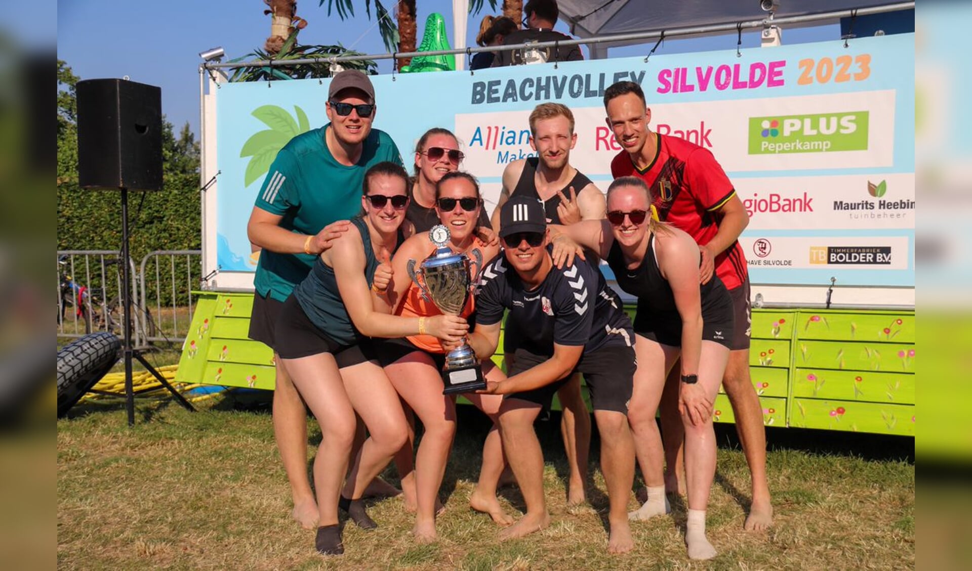 Leukste Meisjes & Co won in 2023 Beachvolley Silvolde. Foto: Michel Schwartz