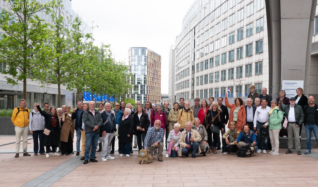 De deelnemers van de excursie voor het Europees Parlement. Foto: Ronald Falke