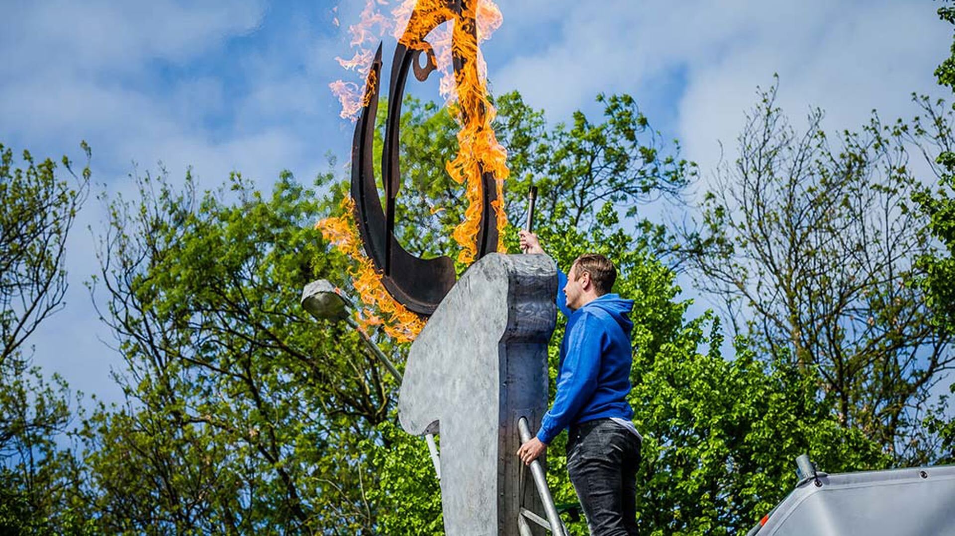 Het bevrijdingsvuur. Foto: PR