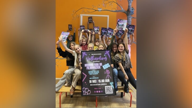 Kinderkoor Sing a Song gaat in Muziekcentrum Borculo mee op muzikale reis door de wereld van kinderfilms. Foto: PR