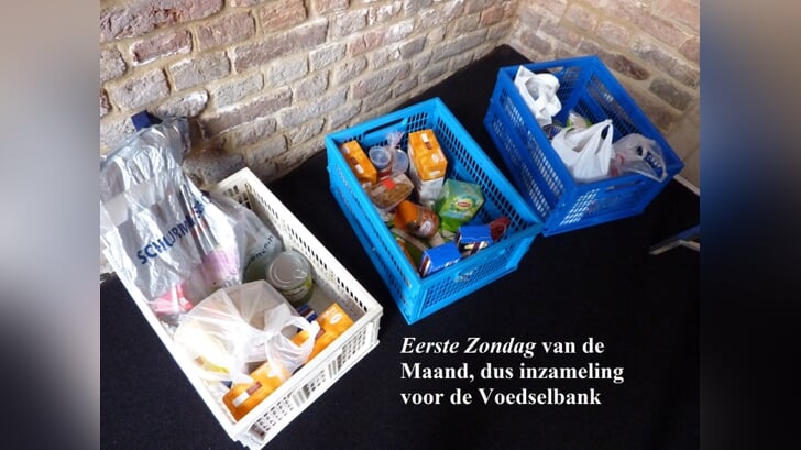 Inzameling voor de Voedselbank. Foto: PR