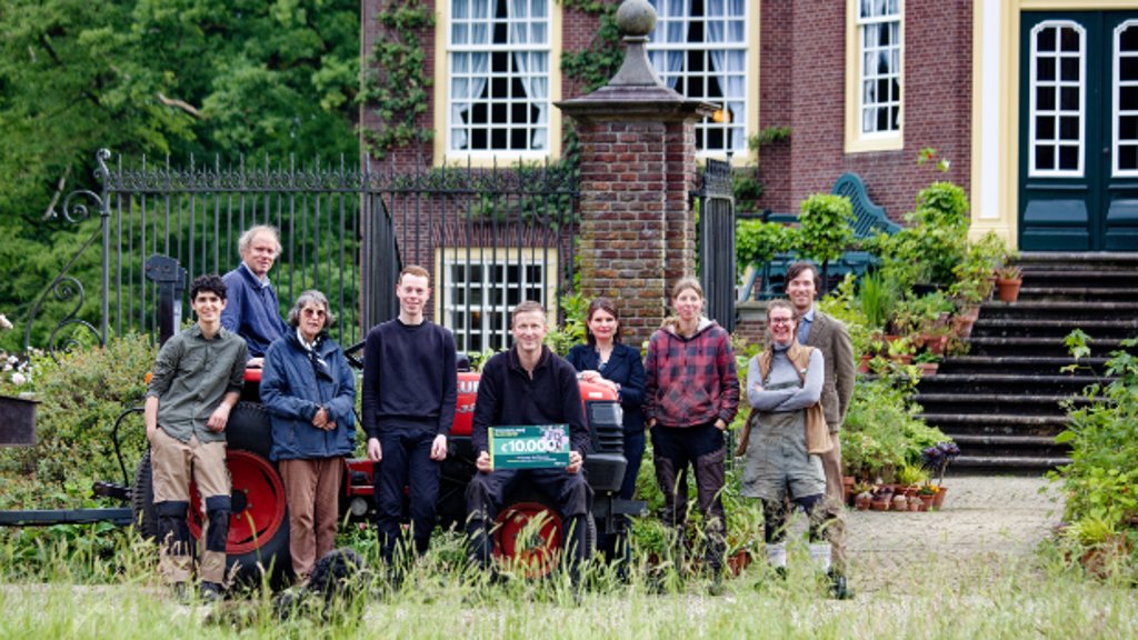 Het team van De Wiersse is trots op de prijs. Foto: Landgoed de Wiersse