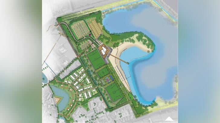 Plan Slingeplas-'t Broock na de aanpassing. Bron: Gemeente Aalten.