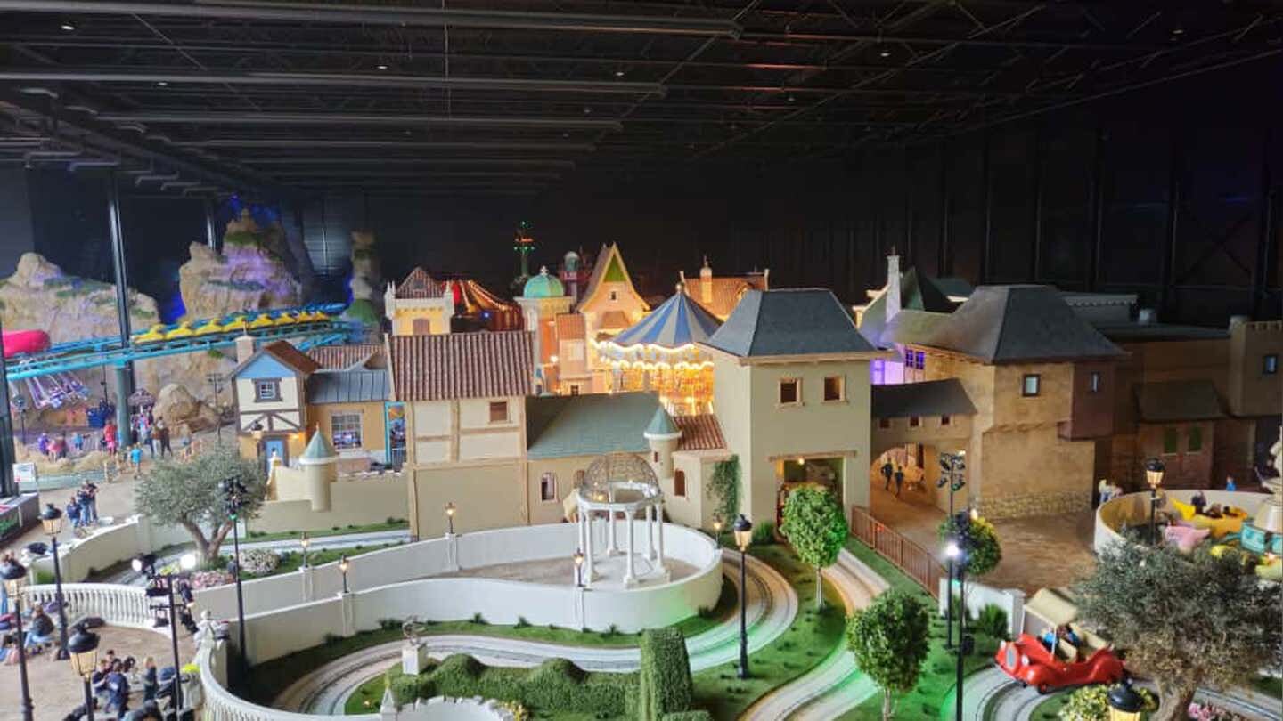 Pretpark Bommelwereld van bovenaf.