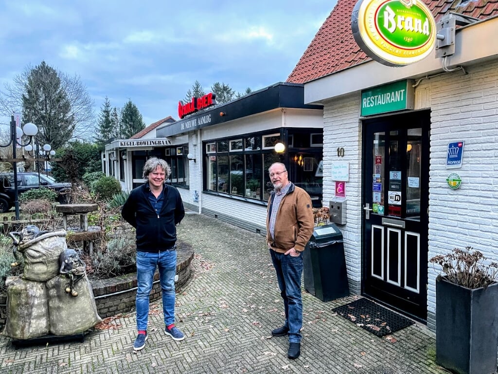Bert Verheij (l) van Fine Food Factory en Gert Compagne van De Nieuwe Aanleg in Almen. Foto: Henri Bruntink