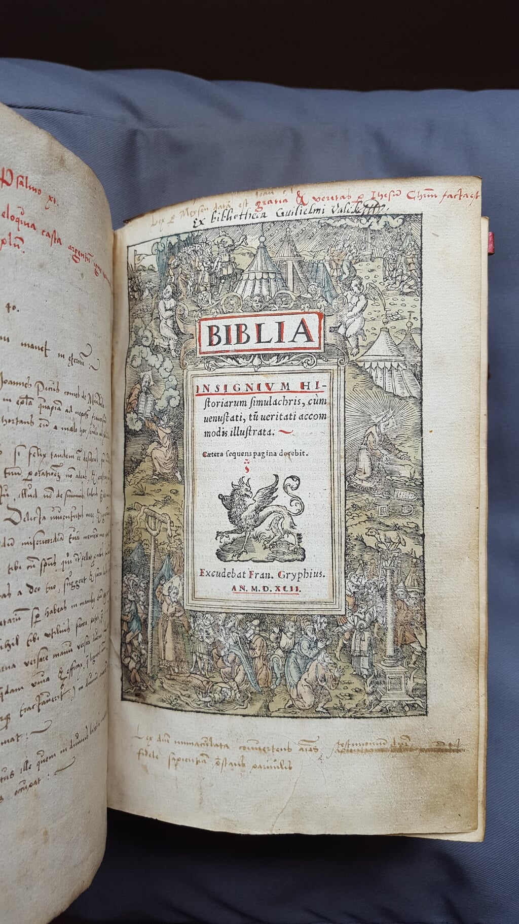 Titelblad met 'Ex Bibliotheca Guilhielmi Valck'. Foto: PR