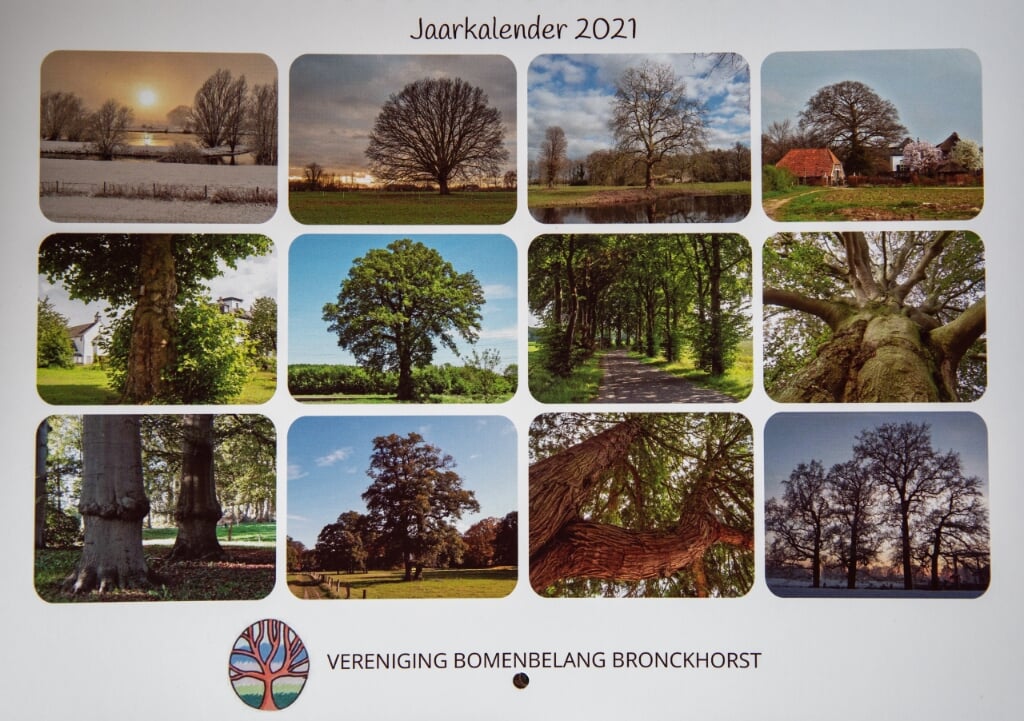 De nieuwe kalender van Vereniging Bomenbelang Bronckhorst. Foto: Bomenbelang