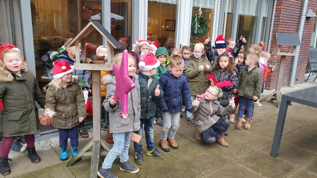 De leerlingen van School Noord waren helemaal in kerststemming. Foto: Elsbeth van Schaik