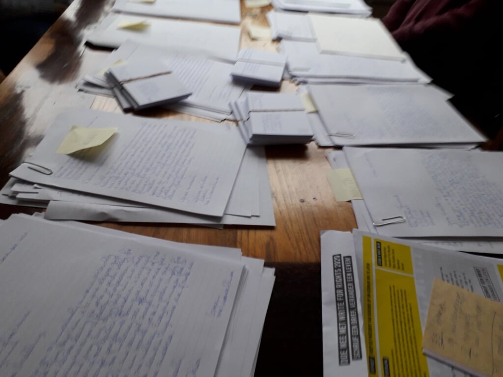 In de gemeente Lochem werden bijna 800 brieven en kaarten geschreven. Foto: PR