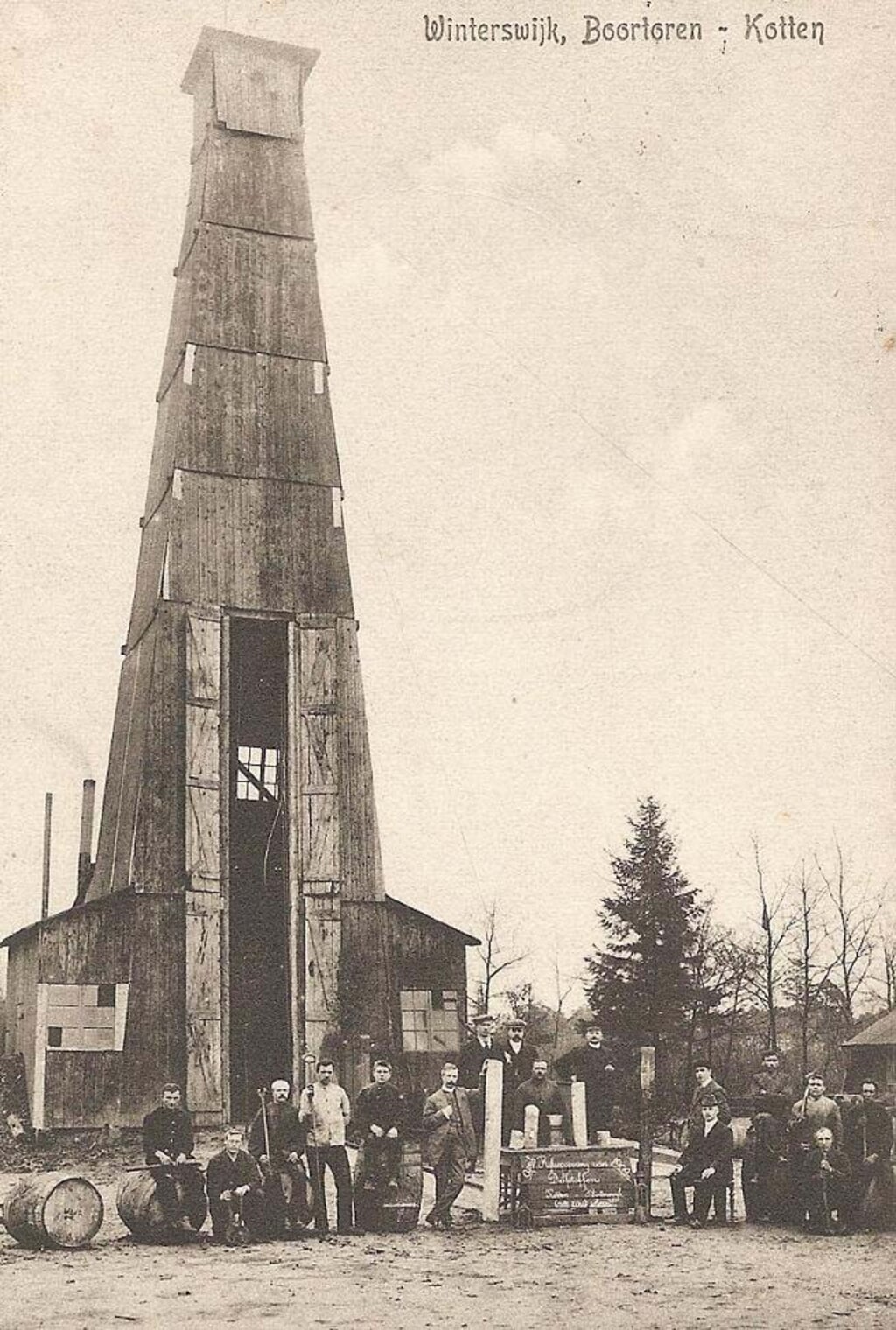 Winterswijk, boortoren - Kotten. Bron: Utrechts Nieuwsblad, 1909