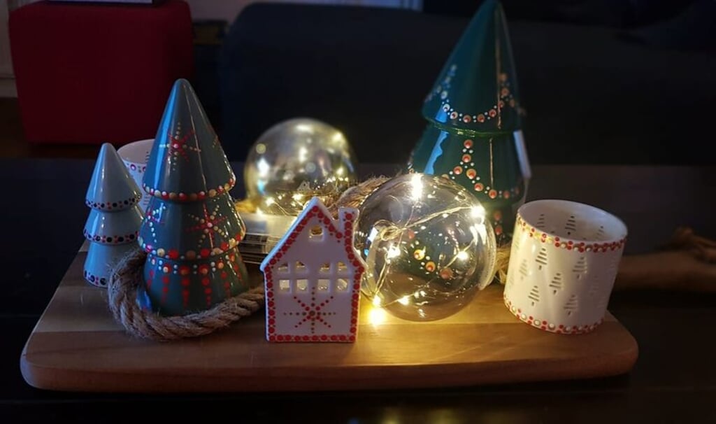 Eigengemaakte kerstdecoraties. Foto: Hobbybeurs