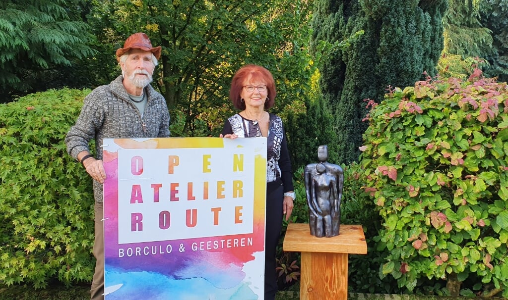 De organisatoren van de Open Atelierroute, Dolf en Louise Bierhuizen. Foto: Rob Weeber