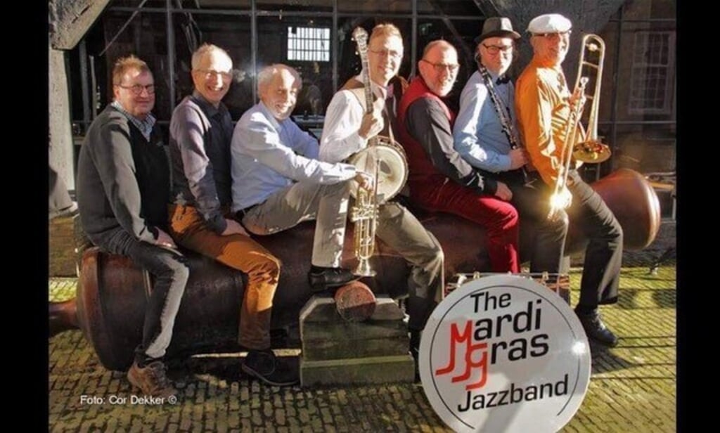 De Mardi Gras Jazzband uit België. Foto: Cor Dekker