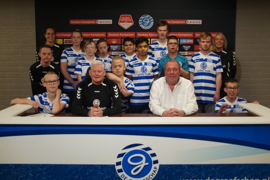 G-Team De Graafschap met Boudewijn Inia (links) en Hans Martijn Ostendorp. Foto: Frank Vinkenvleugel
