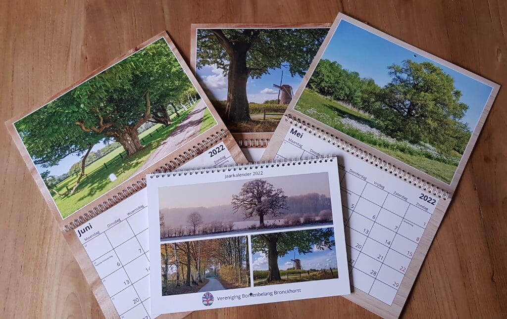 De kalender voor 2022 van Vereniging Bomenbelang Bronckhorst. Foto: PR