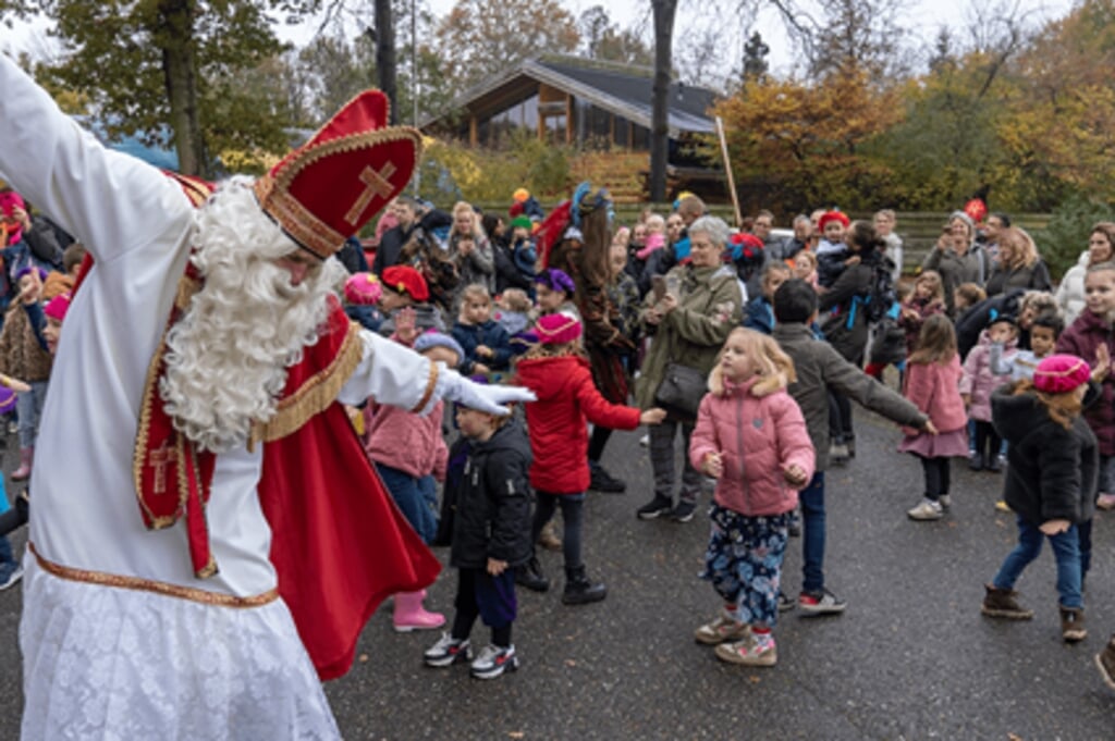 Sinterklaas danst vrolijk mee. Foto: PR