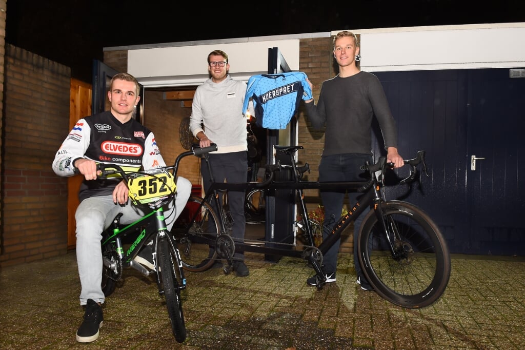 Vlnr: Nico Elbers, Rick Veldkamp en Kevin Elbers. Foto: Roel Kleinpenning