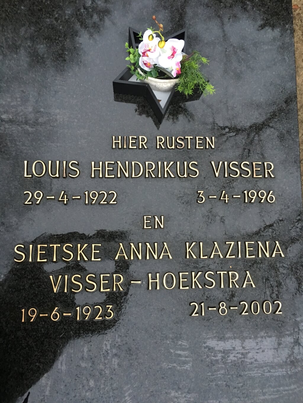 Het graf van Sietske, de vrouw die Sallo redde van het transport naar de kampen. Foto: eigen foto