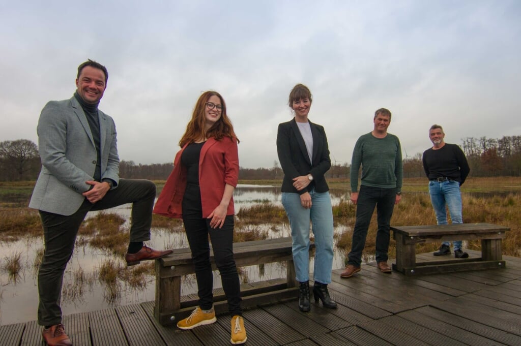 De eerste vijf van D66 gemeente Aalten. Foto: PR