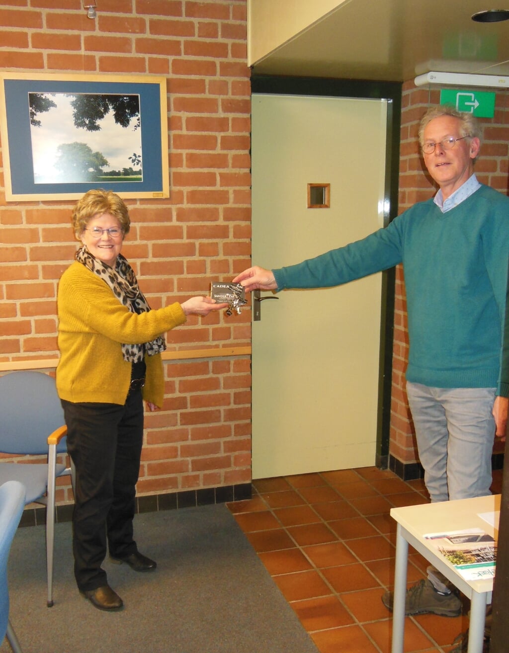 Jansje Ruiterkamp eindigde als tweede in de einduitslag en ontving een bon van Slijterij Sander Pardijs. Foto: Oud Vorden