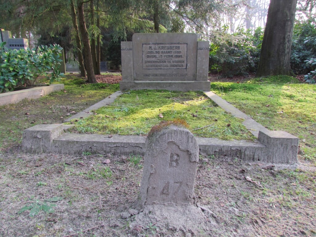 Het graf van Krebbers. Foto: PR