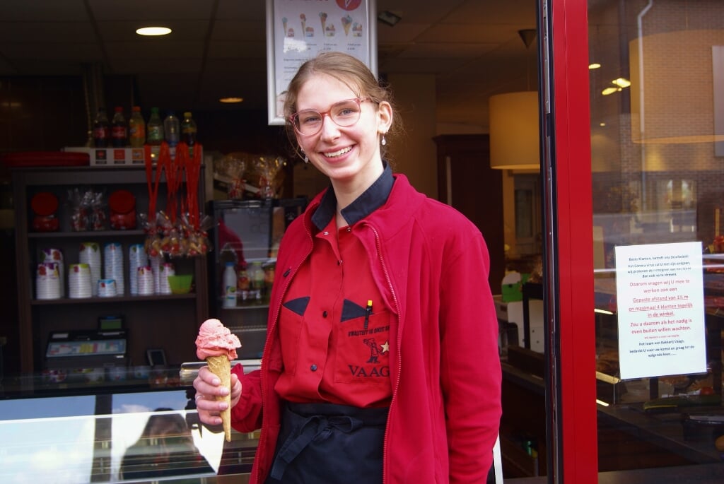 Een lekker ijsje van bakkerij Vaags. Foto: Eva Schipper