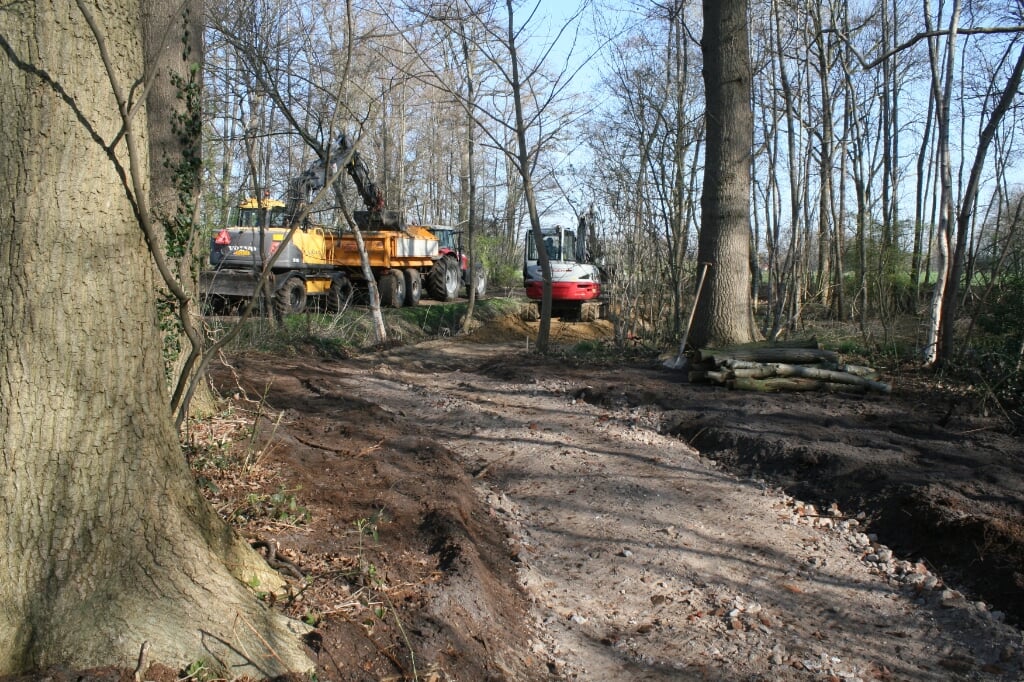 Fietspad Harreveld in aanleg. Foto: Dinès Quist