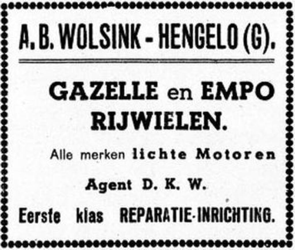 Advertentie Nölle Wolsink, april 1941. Foto: Archief Willy Hermans