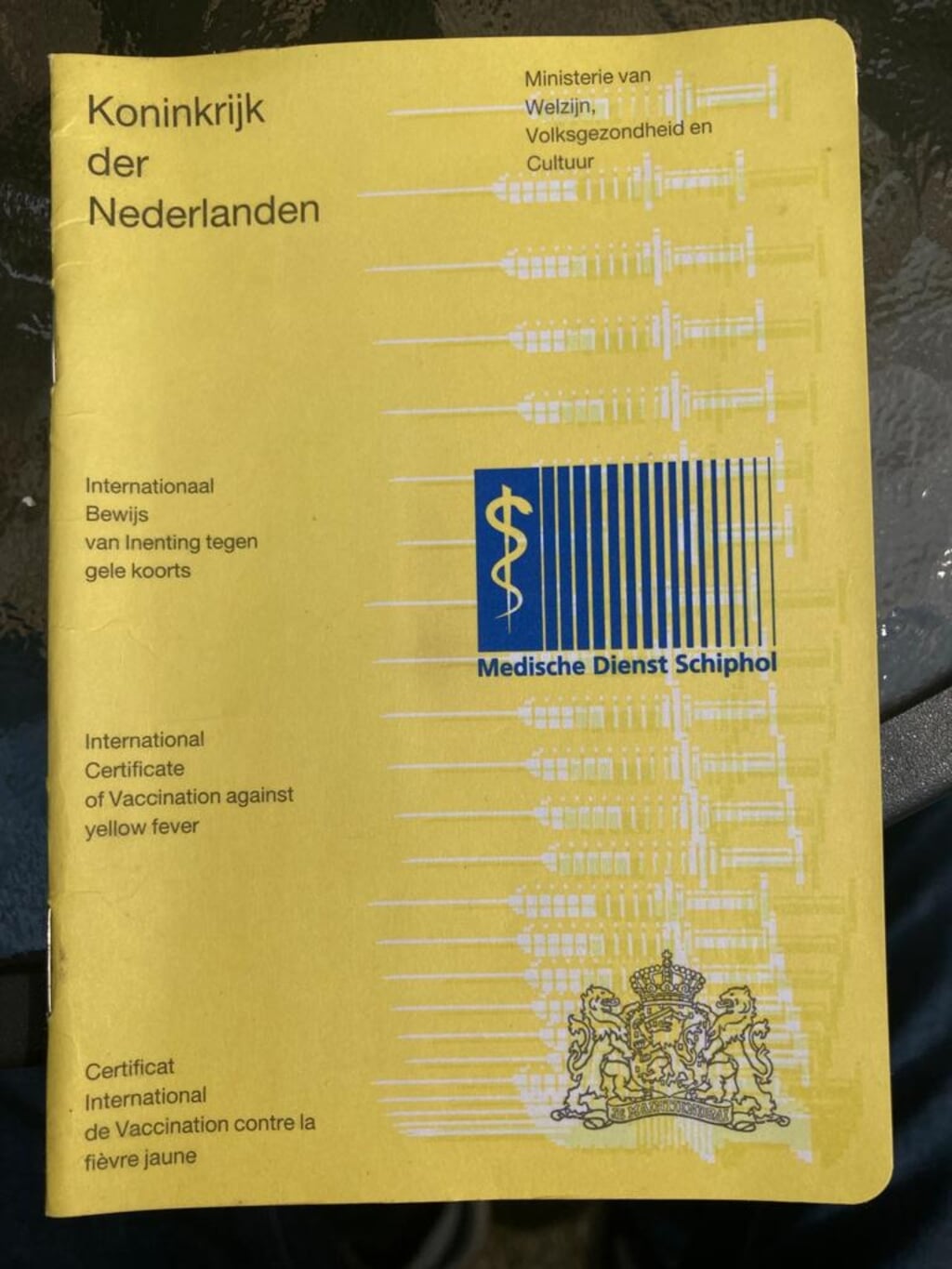 De coronavaccinatie wordt door de GGD in Noord- en Oost -Gelderland niet bijgeschreven in het bekende gele boekje. Foto: Kyra Broshuis