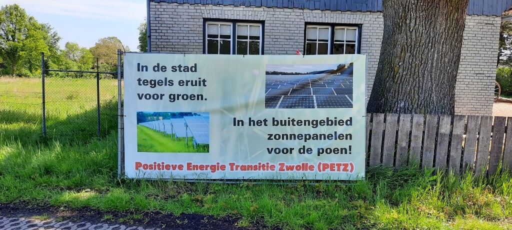 PETZ blijft strijden tegen de zonneparken in Zwolle. Foto: Kyra Broshuis