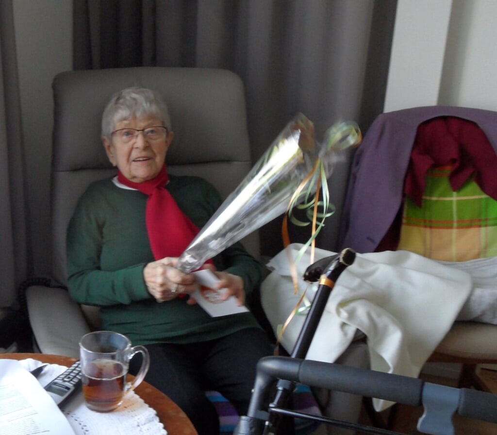 Hanna Bolt is met 93 jaar het oudste lid van de Ruurlose vrouwenvereniging. Foto: PR. 