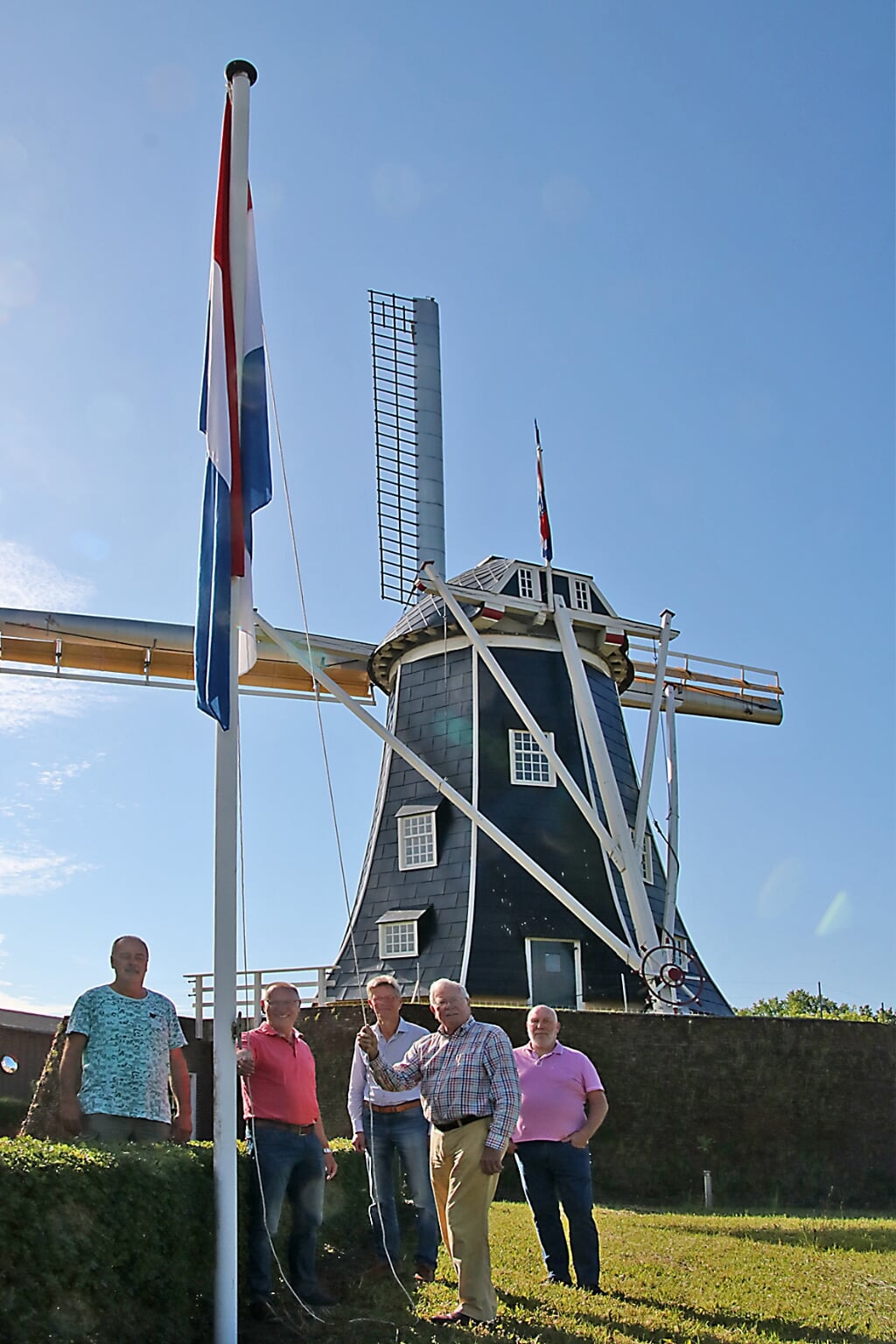 Van link naar rechts: Jos Roerdink, Henk te Kulve, Gerrit Vervelde, Hans Donderwinkel, Ries de Jong. Koen Kwak ontbreekt. Foto: Wim te Selle