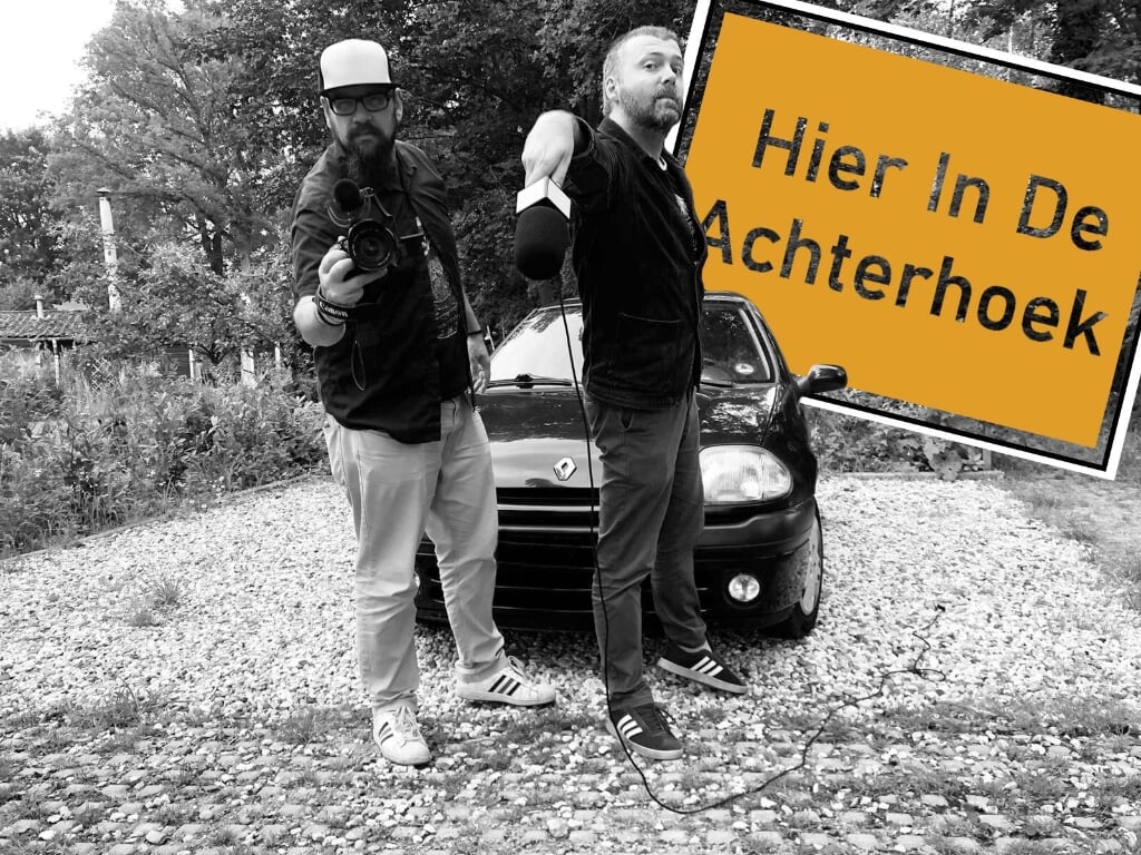 Cameraman Daafit en Matthijs interviewen mensen over wat zij vinden van de Achterhoek. Foto: PR