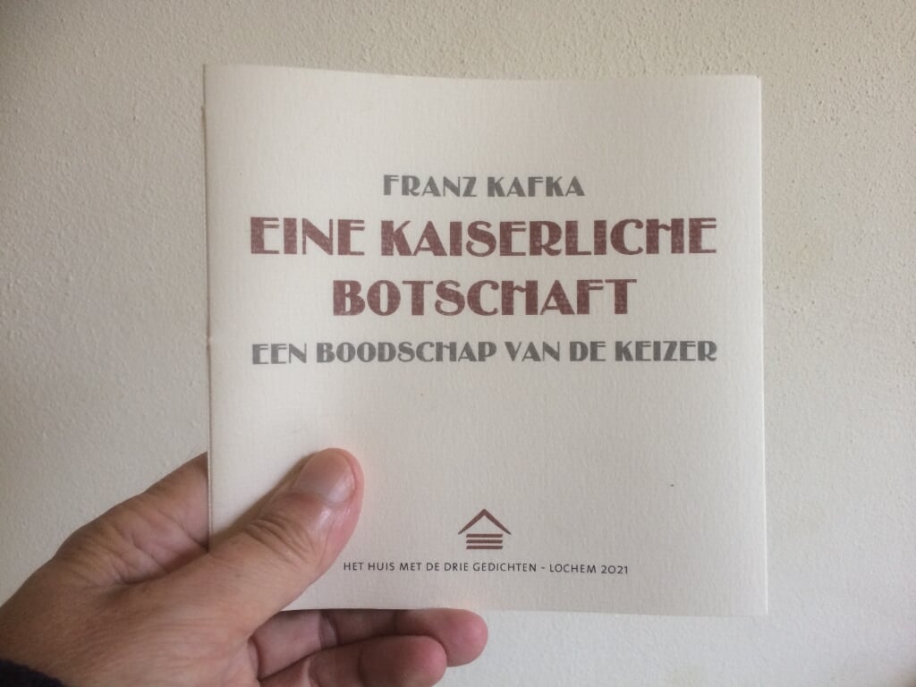 De cover van het boekje. Foto: Sander Grootendorst
