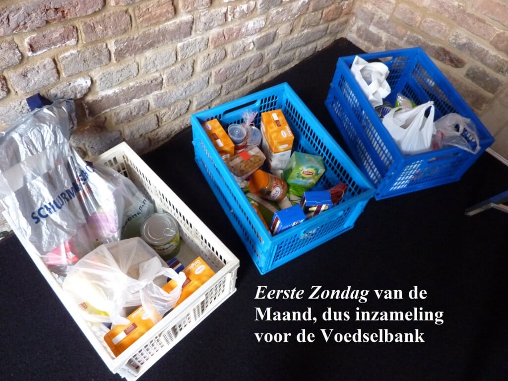 Voedselpakketten bij de Voedselbank. Foto: PR