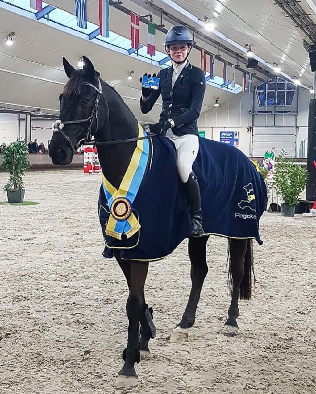 Vivian Schiphorst verdiende met met haar paard Zielone een plek in de Nationale Kampioenschappen. Foto: Paardensportcentrum Lichtenvoorde