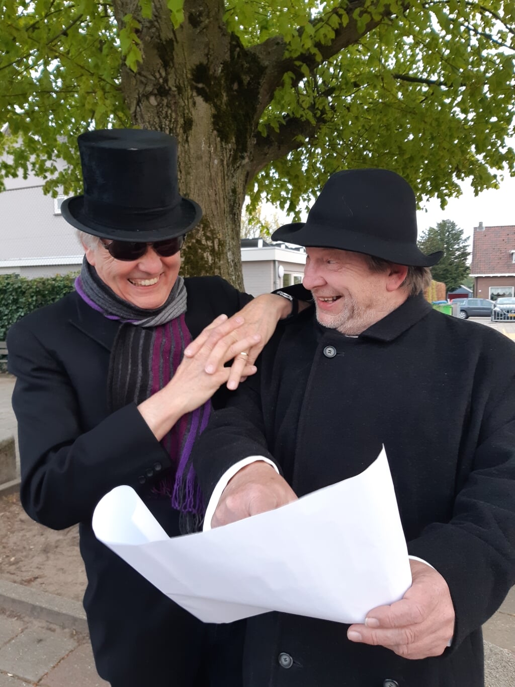 Jan Freriks (links) en Bert Scheuter. Foto: Annelies van Rijssen