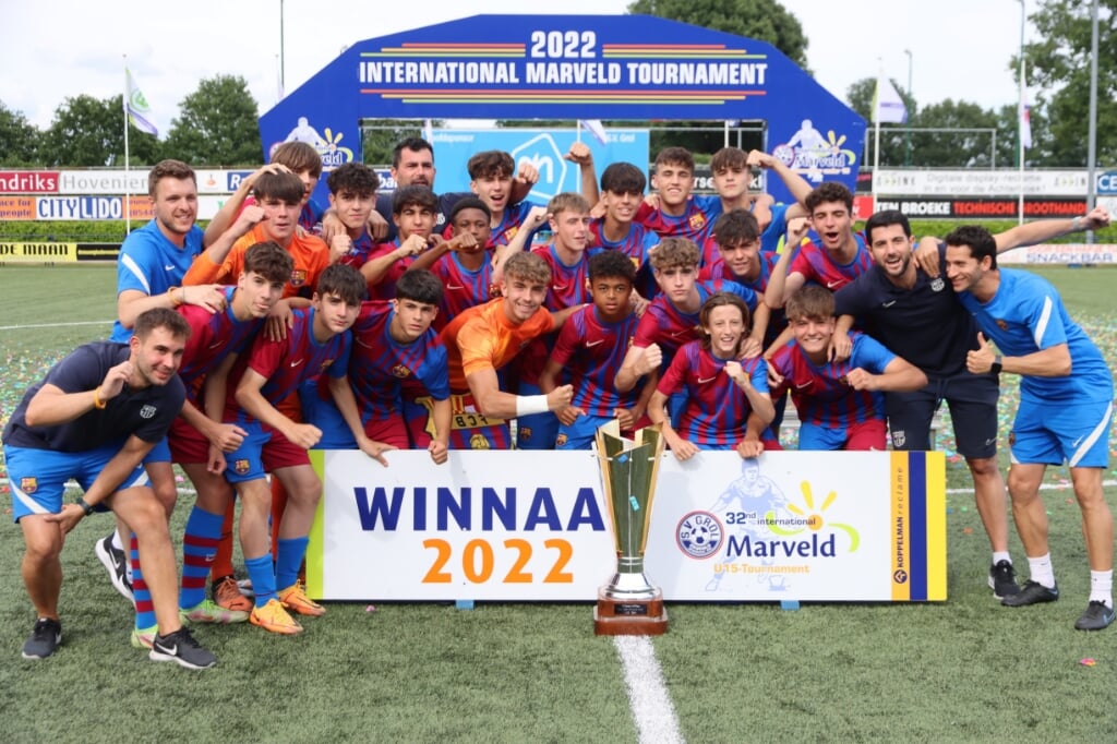 Winnaar van de 2022-editie van het Marveld Toernooi was FC Barcelona. Foto: PR