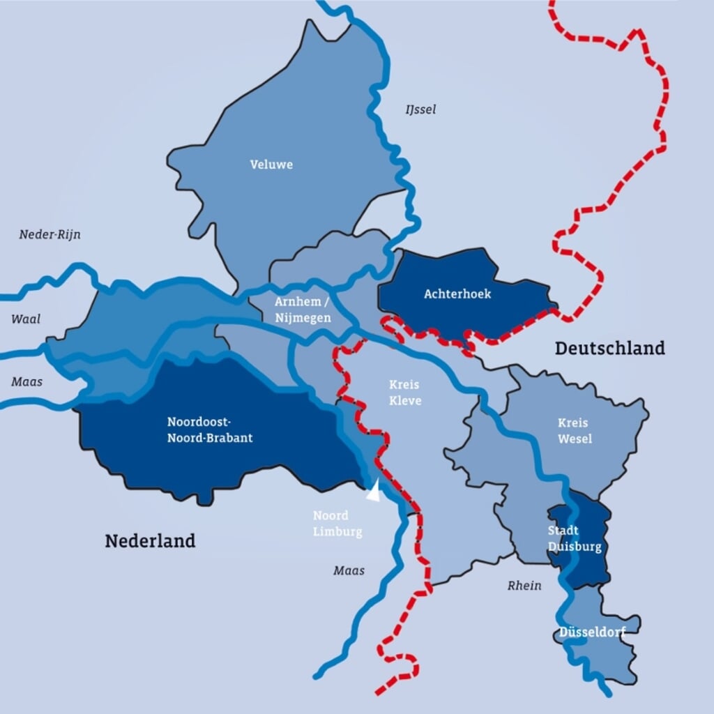 Het werkgebied van Euregio Rijn-Waal beslaat ook een groot deel van de Achterhoek. Foto: Euregio Rijn-Waal