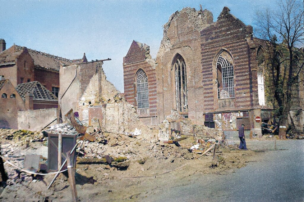 De puinhopen in Doetinchem, na het bombardement. Foto: Archief