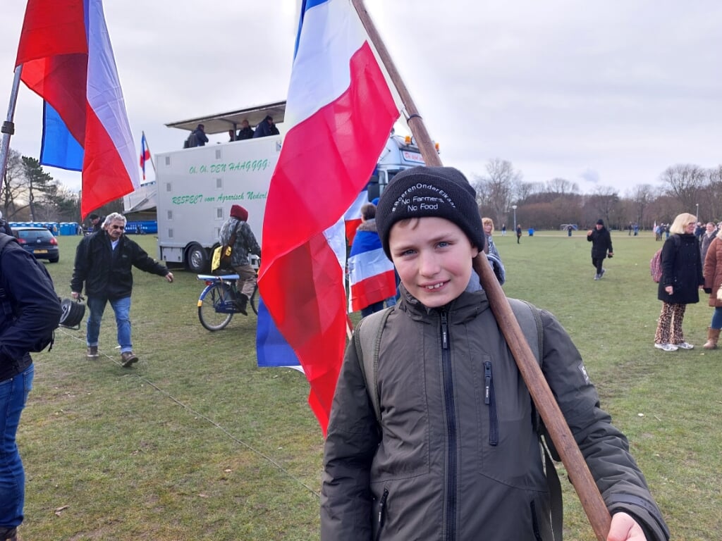 Een jeugdige demonstrant. Foto: Karin Stronks