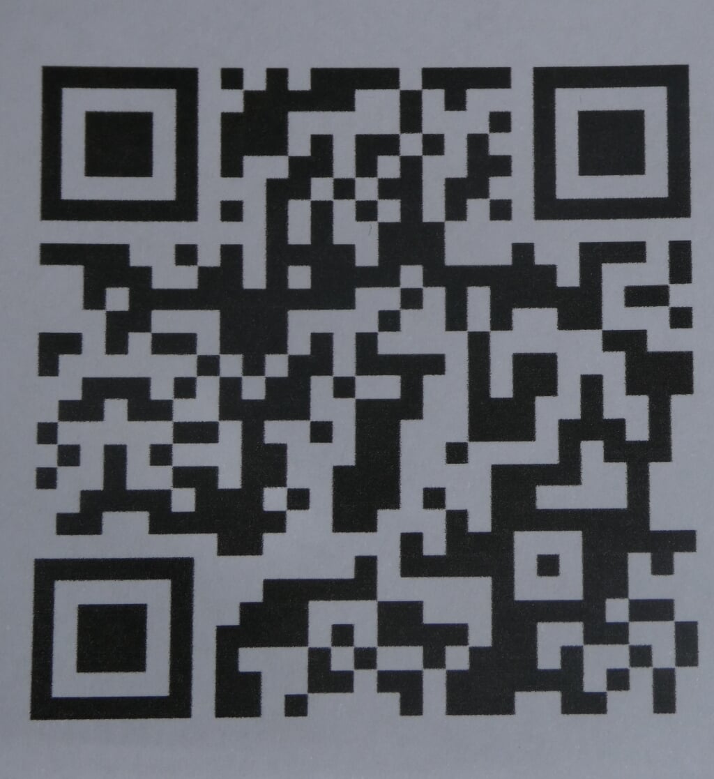 Scan de QR-code om aan te melden voor de Avondwandelvierdaagse Ruurlo. Foto: PR
