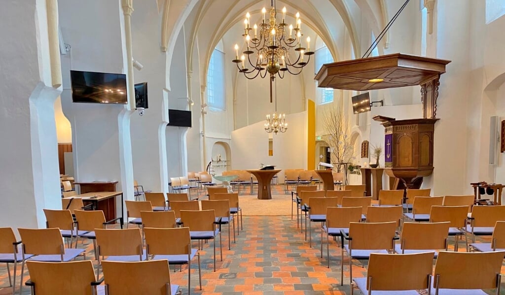 De kerkzaal wordt in augustus expositieruimte. Foto: PR
