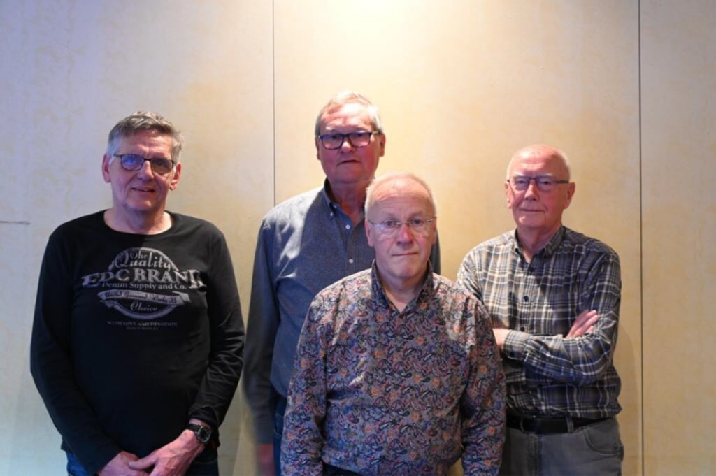 Jan Roelofsen, Teun Roenhorst, Hans Evers en Henk Vollema. Foto: Rob Verkerke