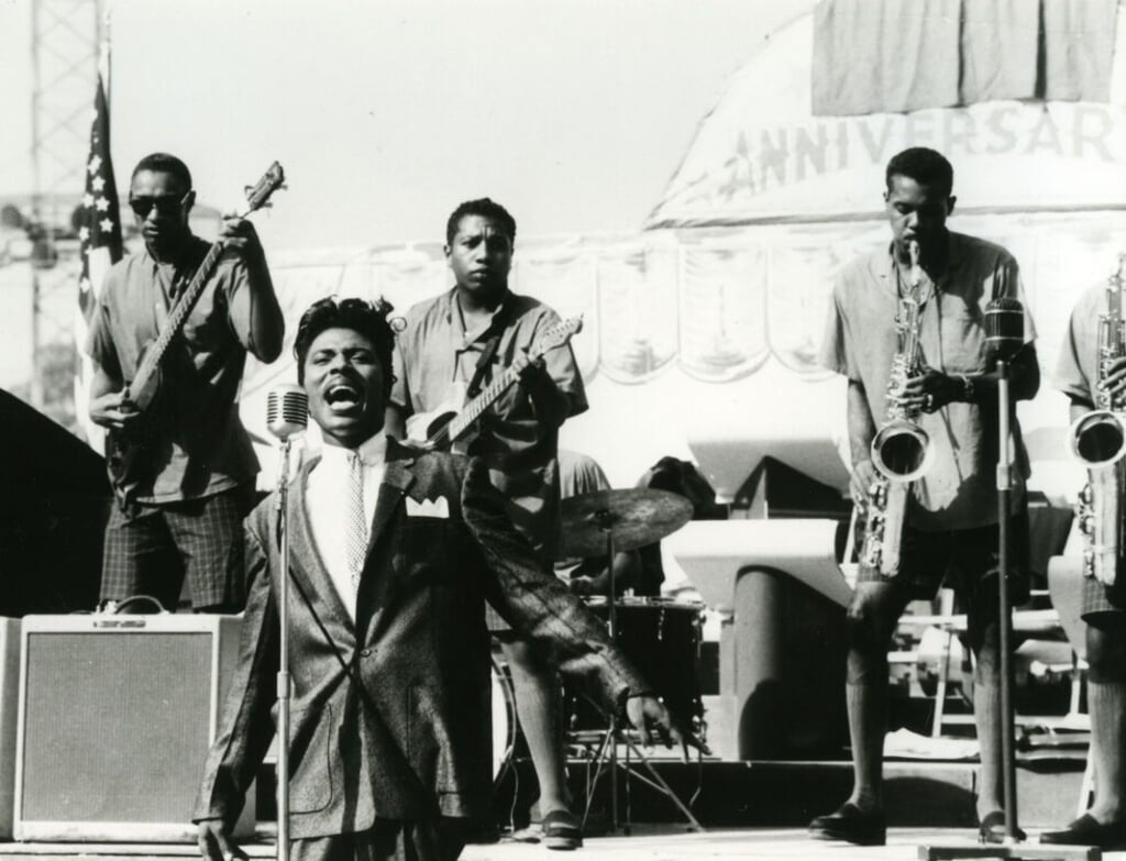 Little Richard een inspiratiebron voor rockers als The Beatles, David Bowie en Prince. Bron: Filmdepot